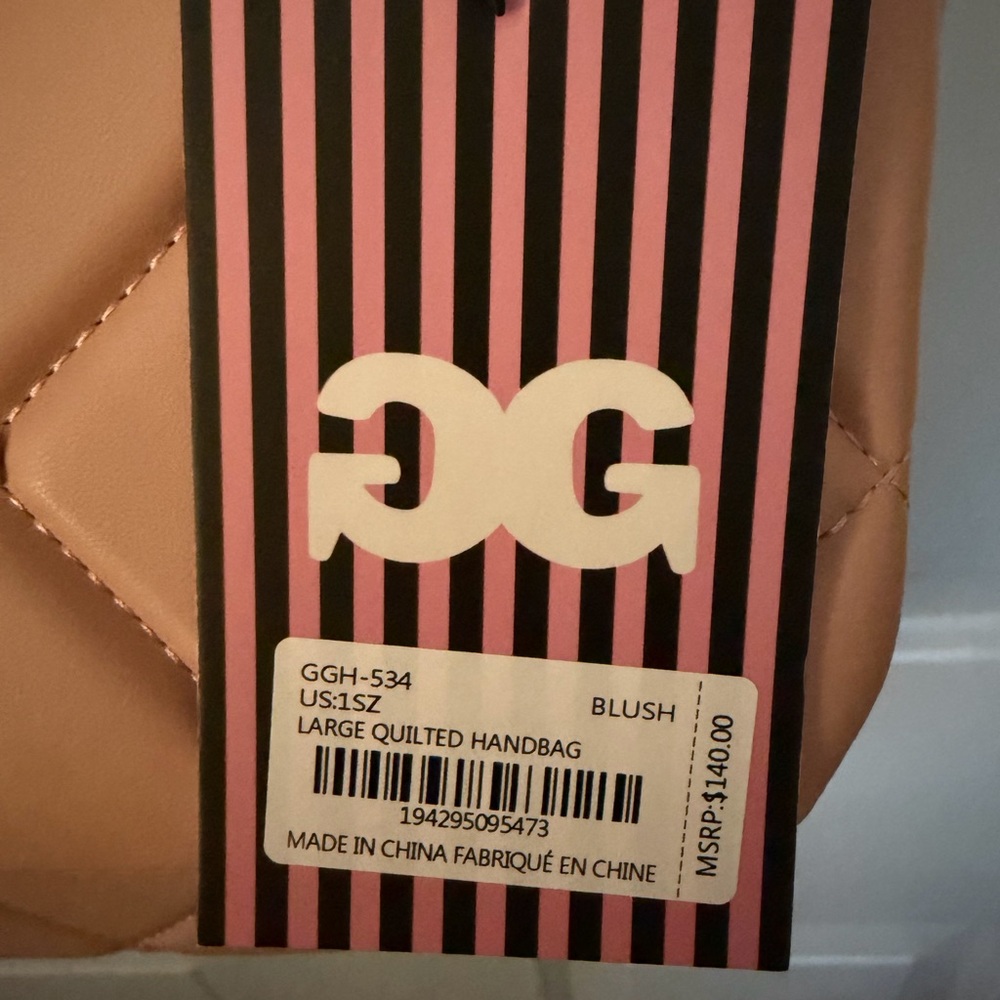 Gildan Pink Quilted Handbag